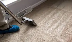 Professional carpet cleaning wand grooming carpet fibers after extraction